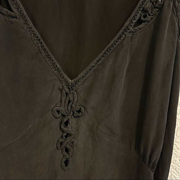 Joie Silk V-neck Spaghetti Strap Slip Dress - Picture 6 of 11